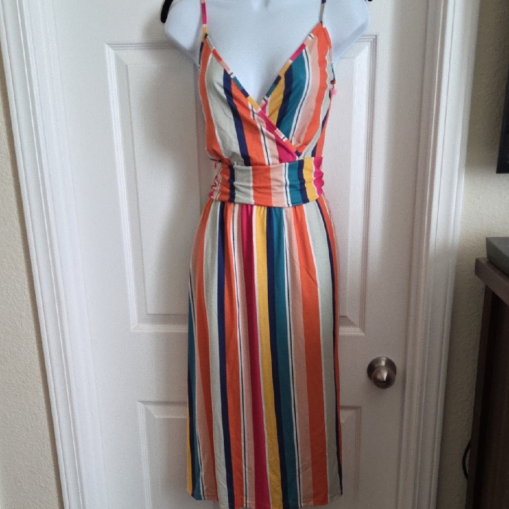 Multicolor Striped Dress
